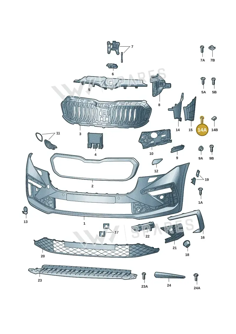 N91090701 — Skoda Kamiq (2019-) diagram 584807005, position 14A