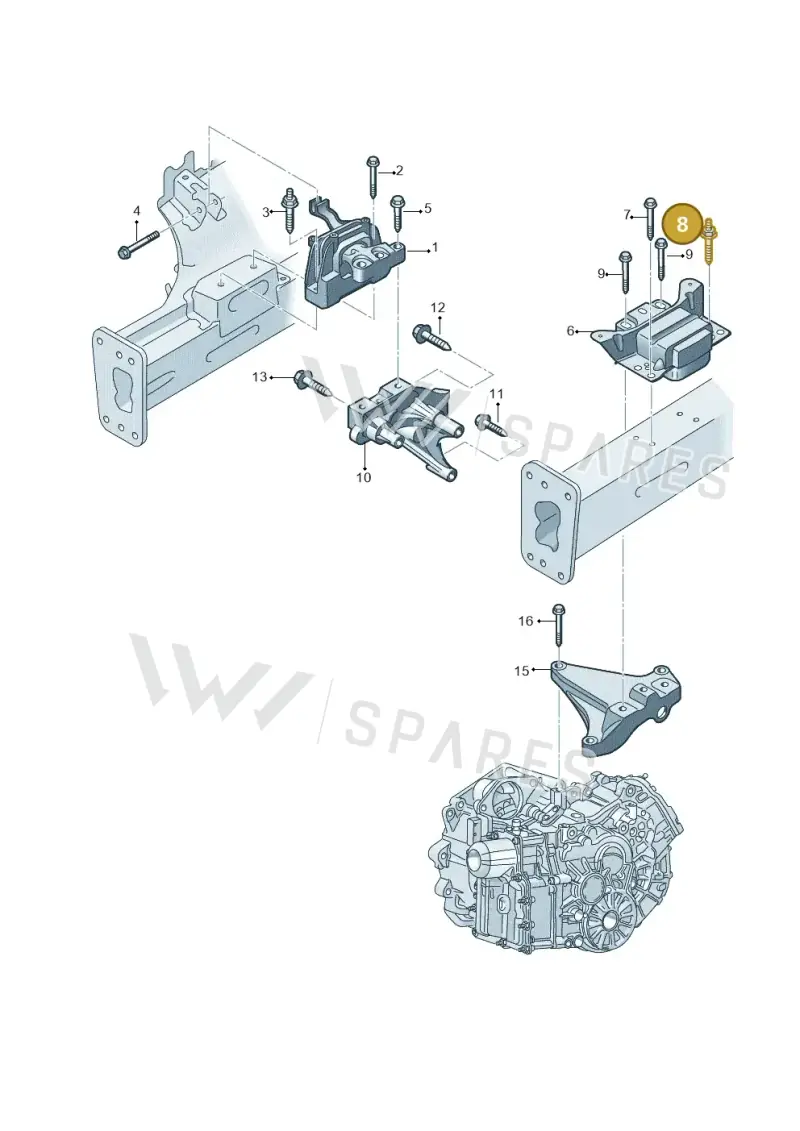 N91094101 — Skoda Superb Combi (2015-2024) diagram 793199400, position 8