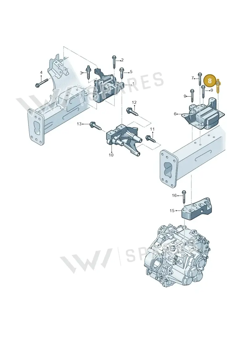 N91094101 — Skoda Superb Combi (2015-2024) diagram 793199650, position 8