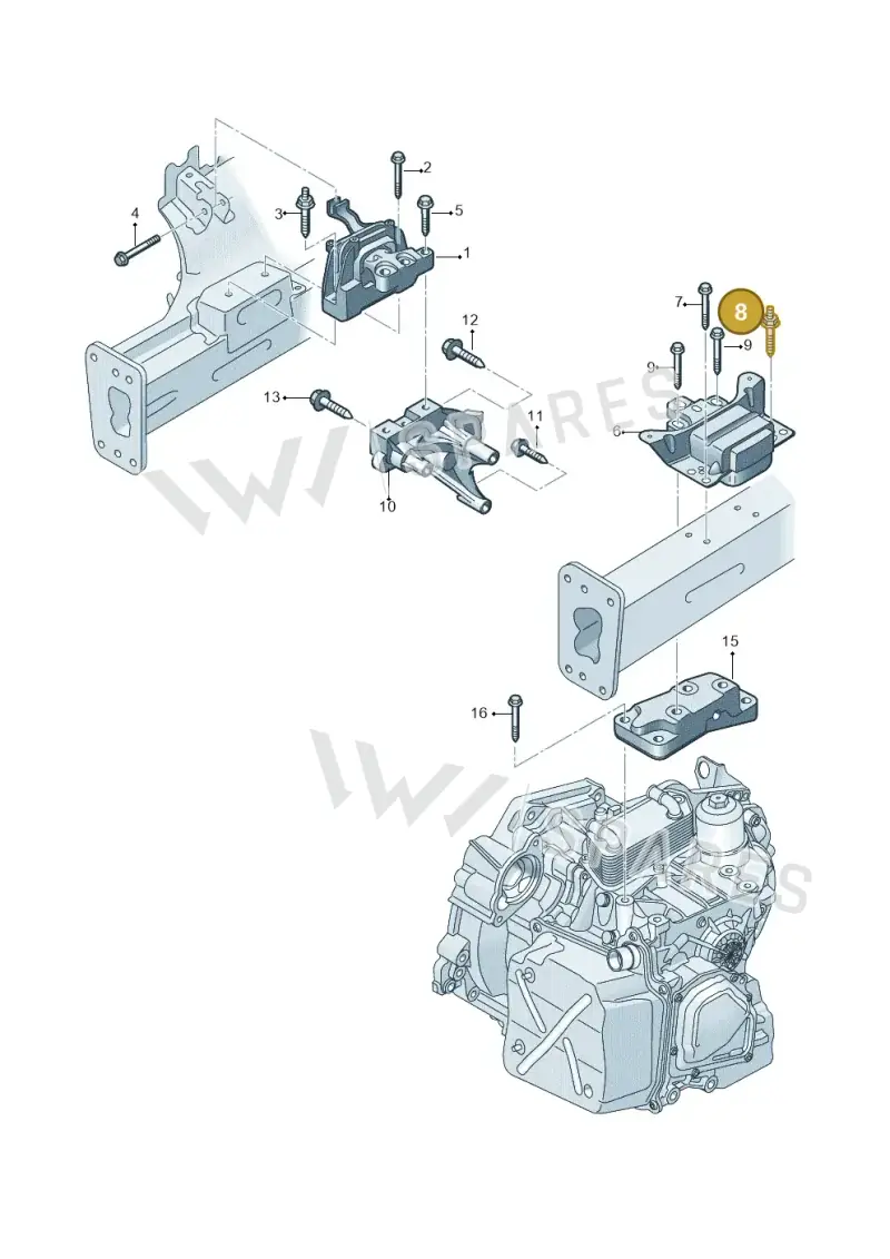 N91094101 — Skoda Superb Combi (2015-2024) diagram 793199800, position 8
