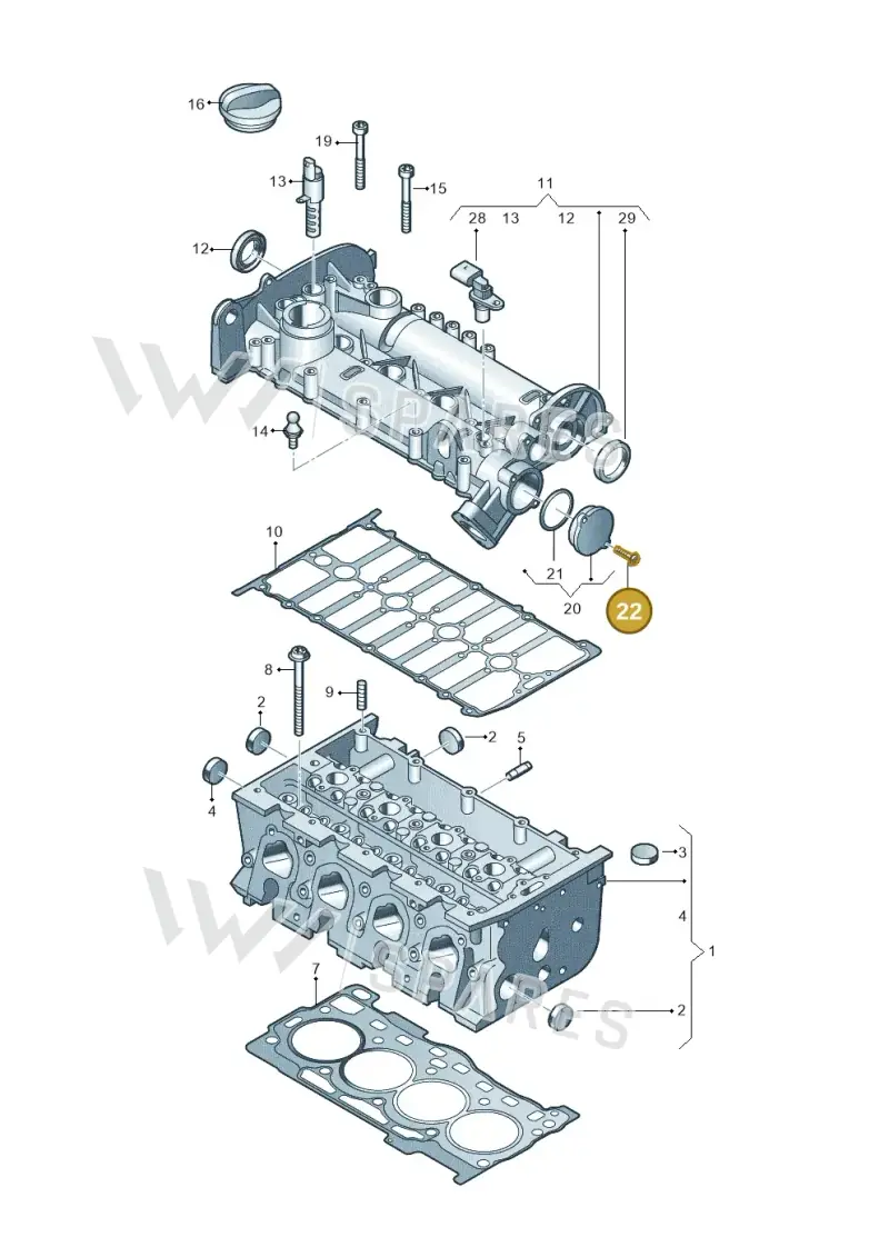 N91096701 — Skoda Kodiaq (2024-) diagram 837103410, position 22