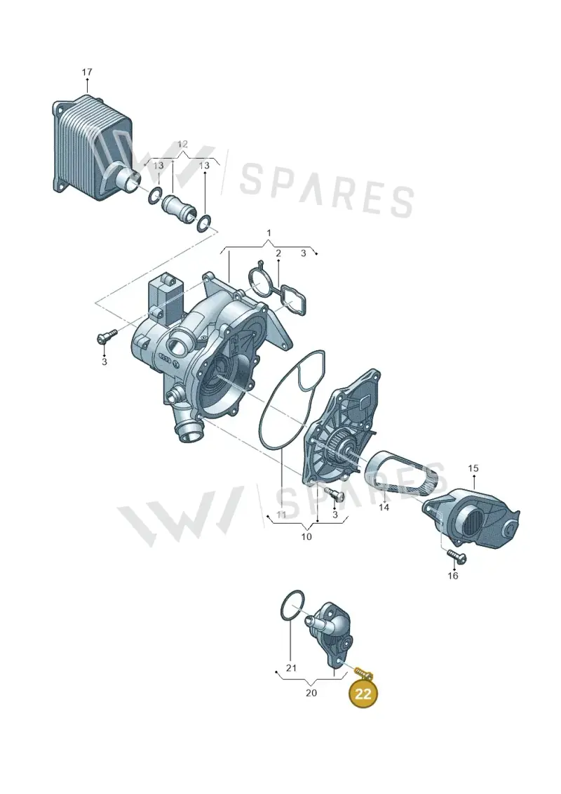 N91099101 — Skoda Octavia (2019-2024) diagram 724121030, position 22