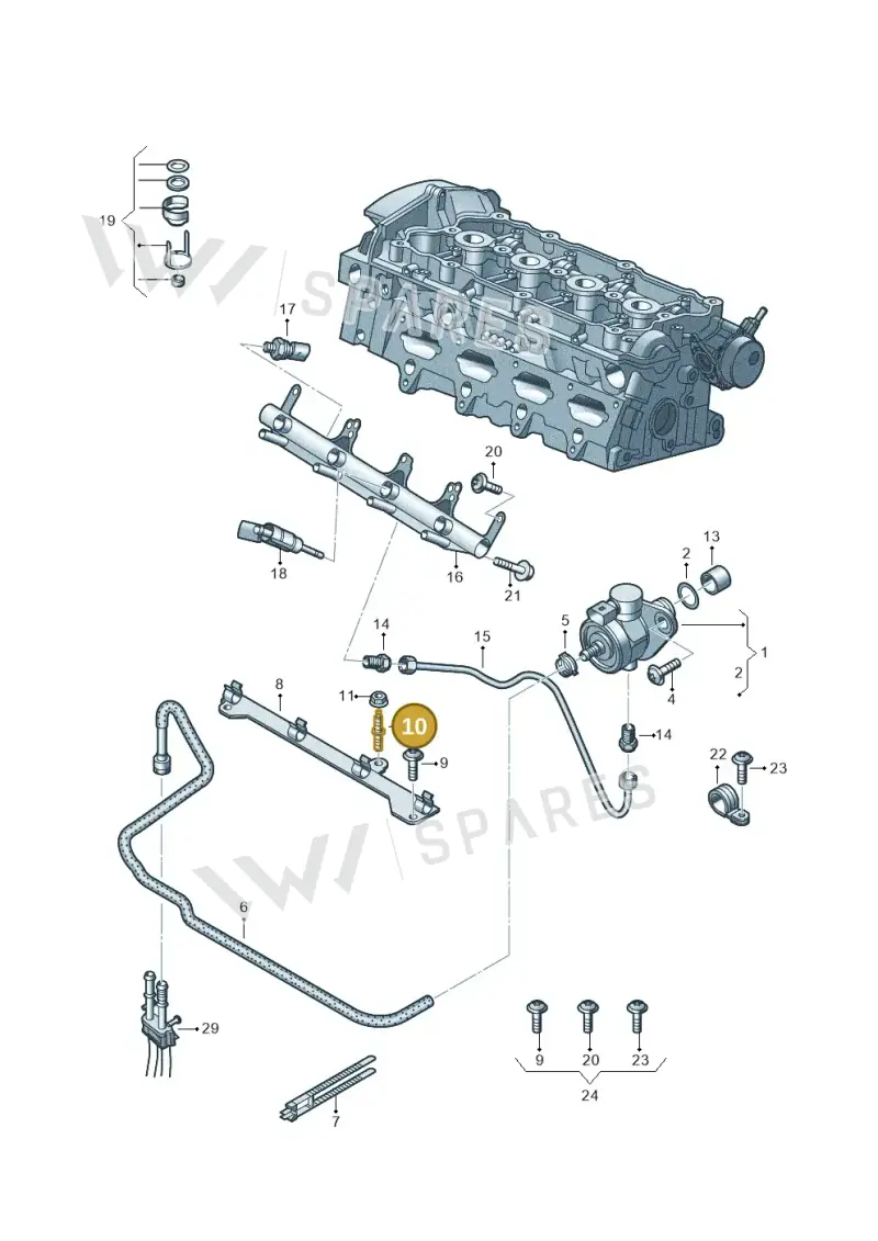 N91100601 — Skoda Superb (2013-2015) diagram 689133600, position 10