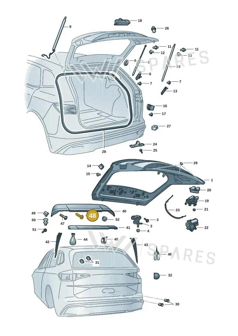N91132901 — Skoda Enyaq (2020-) diagram 50a827000, position 48