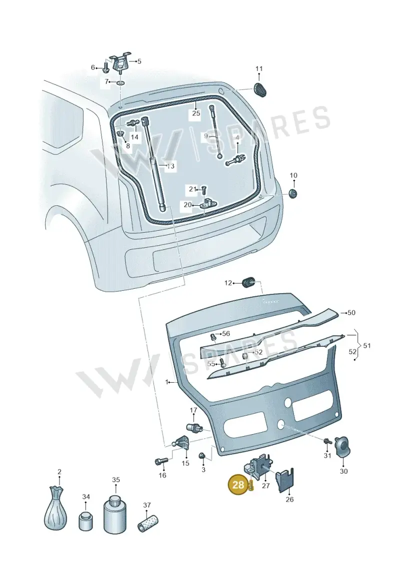 N91133101 — Skoda Citigo (2011-2019) diagram 723827000, position 28