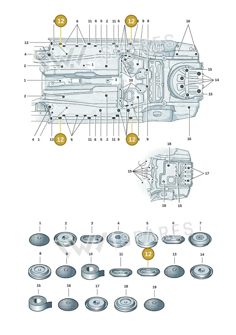 N91135501 — Skoda Superb Combi (2023-) diagram 3p0803501, position 12