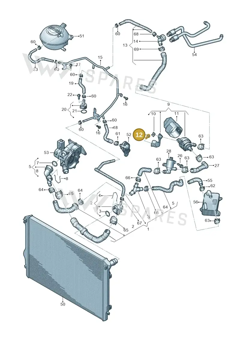 N91136101 — Skoda Octavia (2019-2024) diagram 891121240, position 12