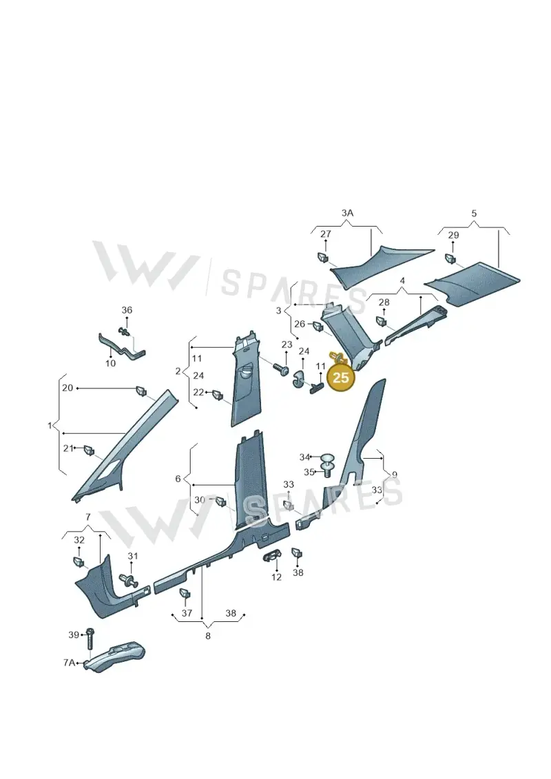 N91141501 — Skoda Enyaq (2020-) diagram 50a867065, position 25