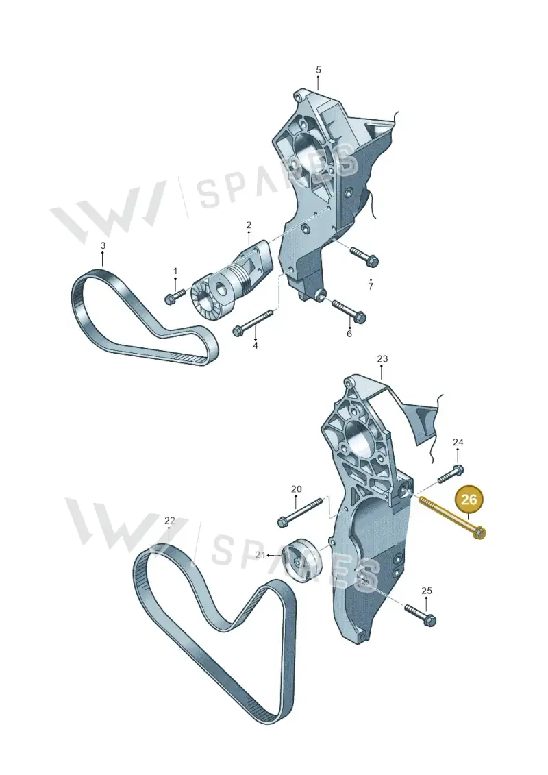 N91151901 — Skoda Superb (2013-2015) diagram 210903500, position 26