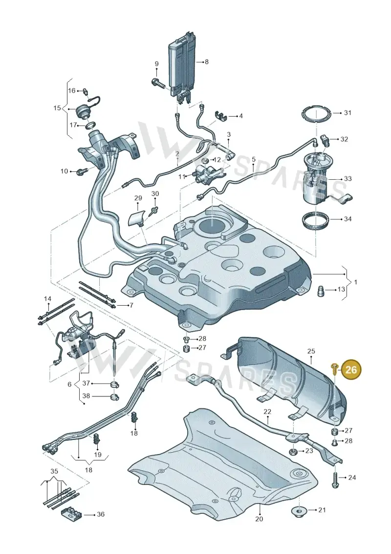 N91159101 — Skoda Superb Combi (2023-) diagram 793201500, position 26