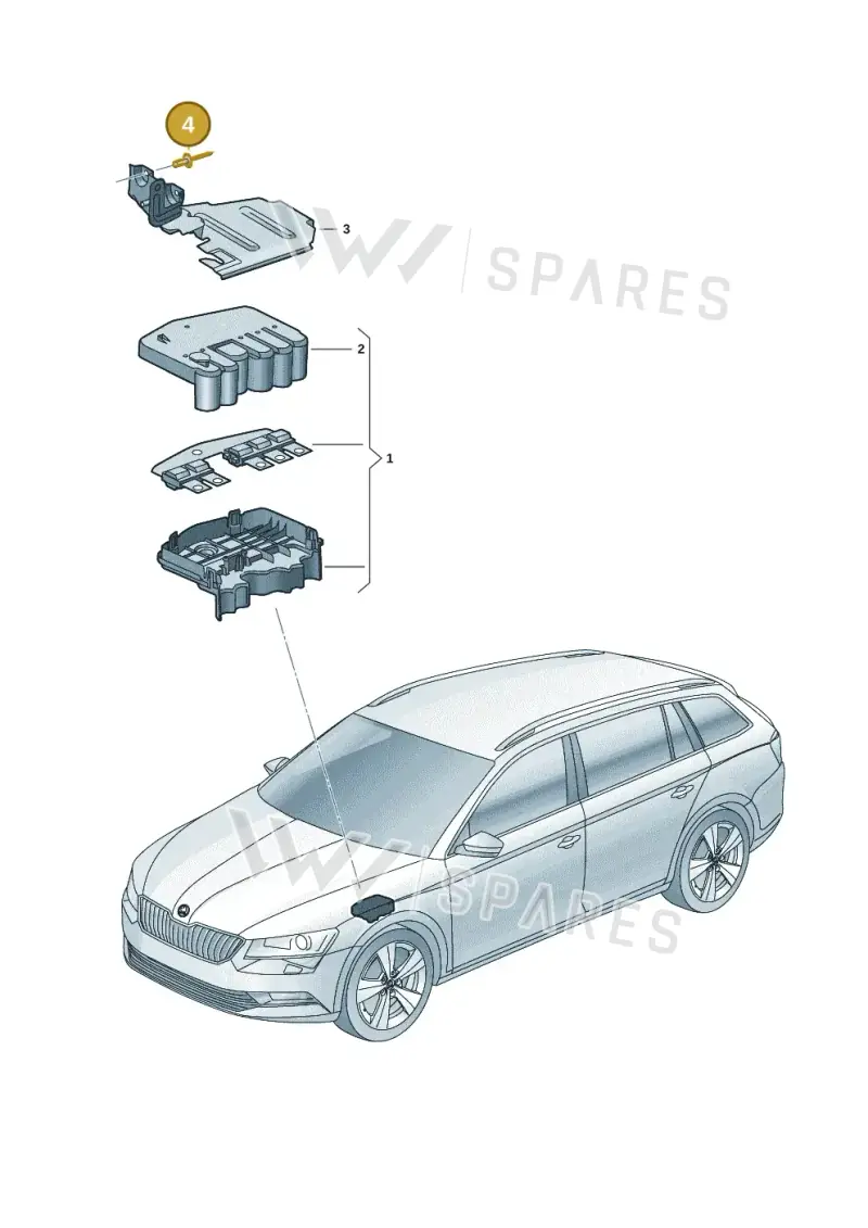 N91160301 — Skoda Kodiaq (2024-) diagram 3p0937030, position 4