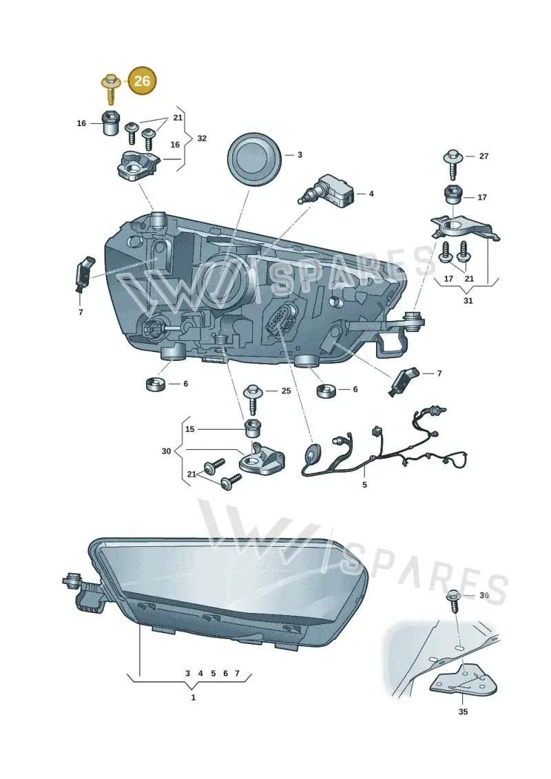N91165701 — Skoda Fabia (2021-) diagram 6vn941000, position 26