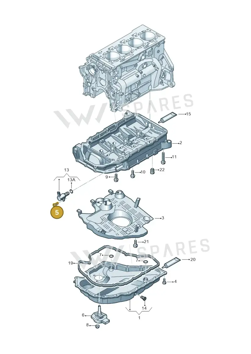 N91173601 — Skoda Octavia (2019-2024) diagram 597103021, position 5