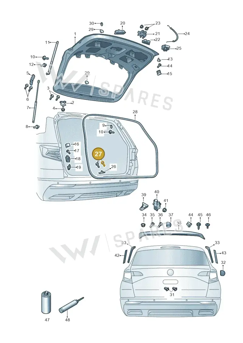 N91180001 — Skoda Kamiq (2019-) diagram 584827000, position 27