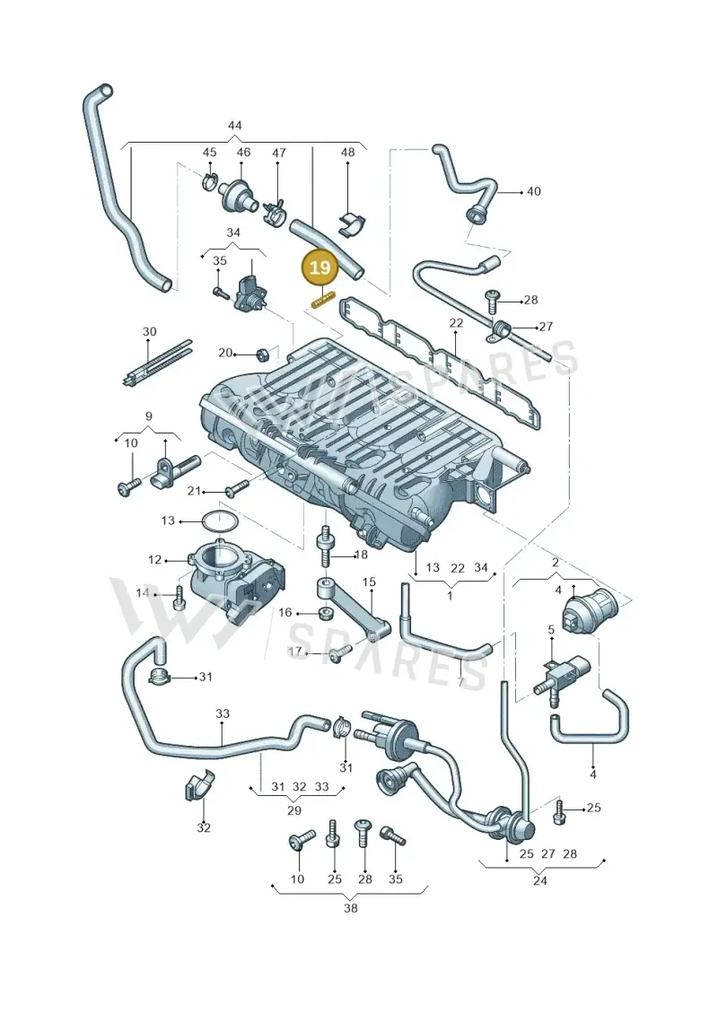 N91180801 — Skoda Superb Ambition (2009-2015) diagram 714133300, position 19
