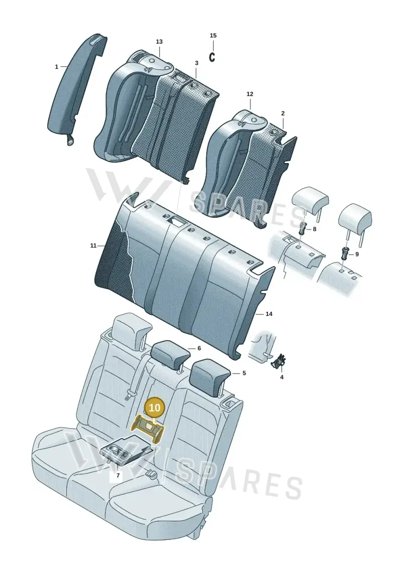 N91191401 — Skoda Fabia (2021-) diagram 6vn885080, position 10