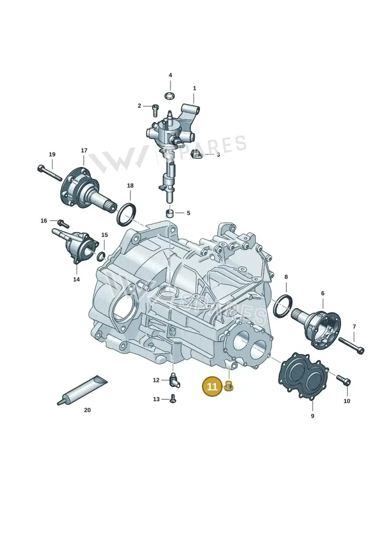 N91196501 — Skoda Kamiq (2019-) diagram 5h0301150, position 11
