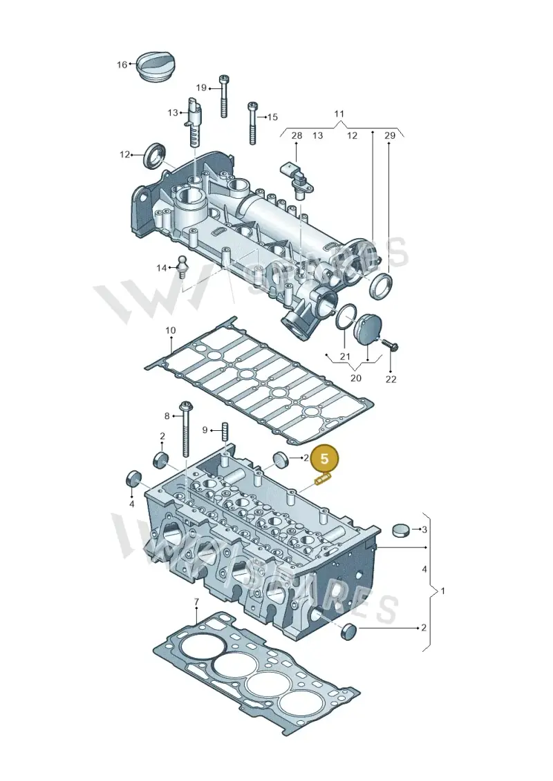 N91200201 — Skoda Kodiaq (2024-) diagram 837103410, position 5