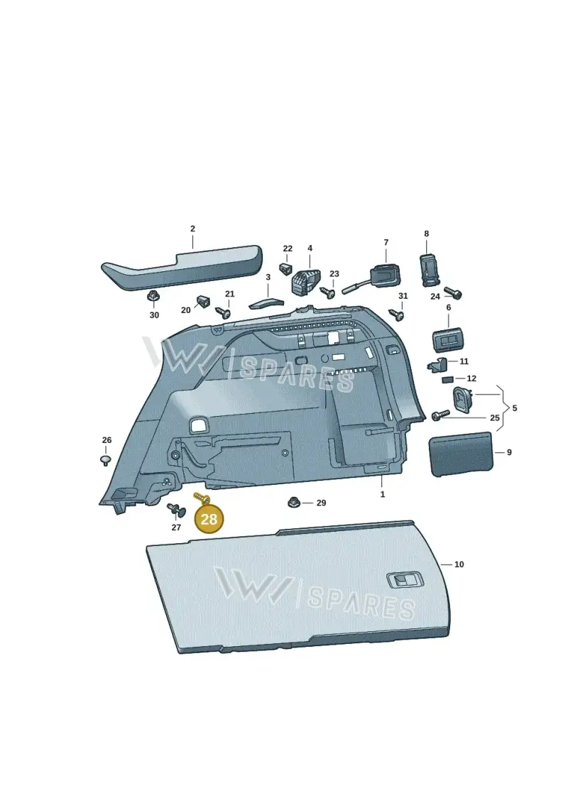 N91203201 — Skoda Kodiaq (2024-) diagram 57h867080, position 28