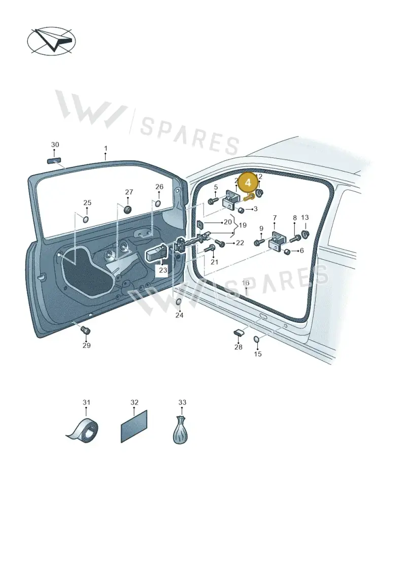 N91203801 — Skoda Citigo (2019-2021) diagram 892831000, position 4