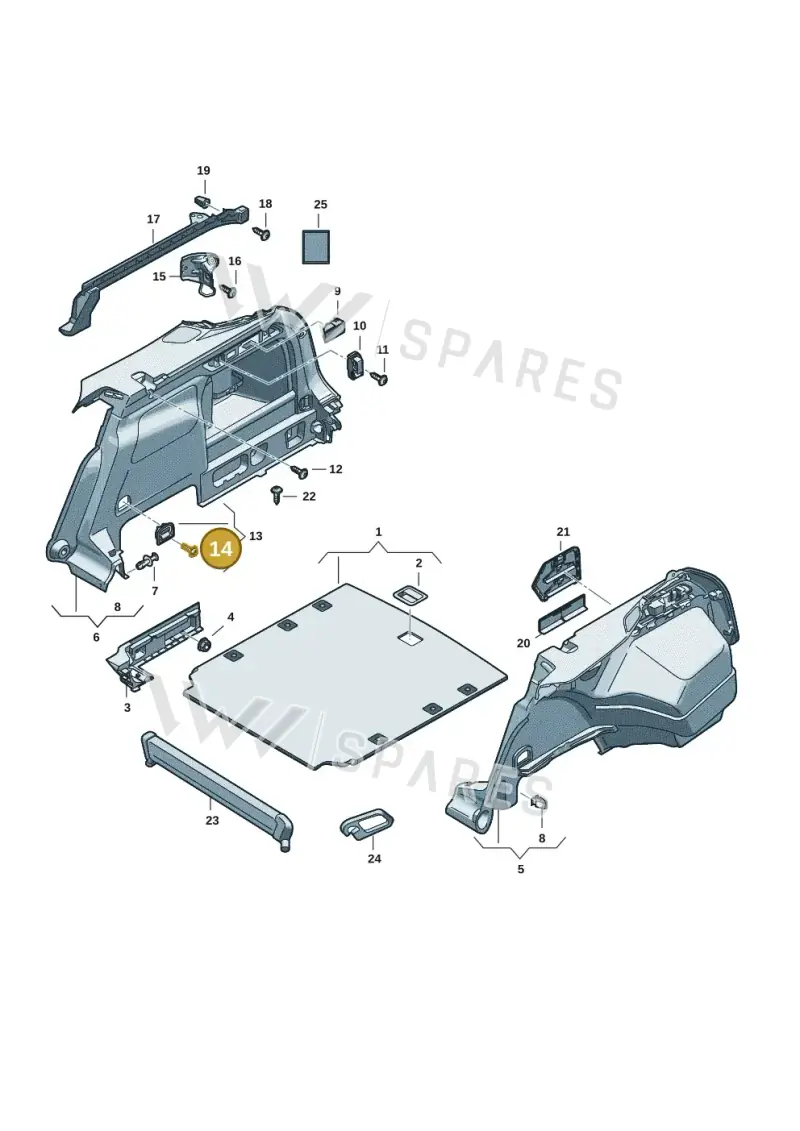 N91206101 — Skoda Superb Combi (2023-) diagram 3p0867085, position 14