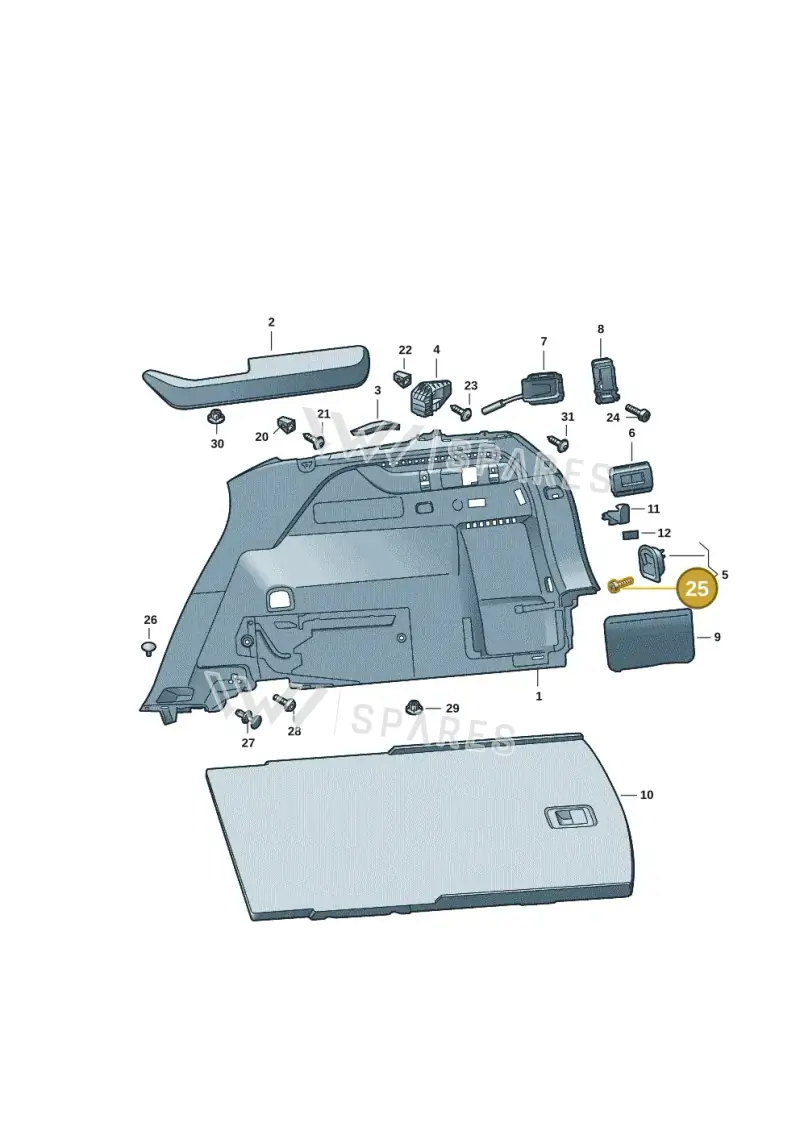 N91206101 — Skoda Kodiaq (2024-) diagram 57h867080, position 25
