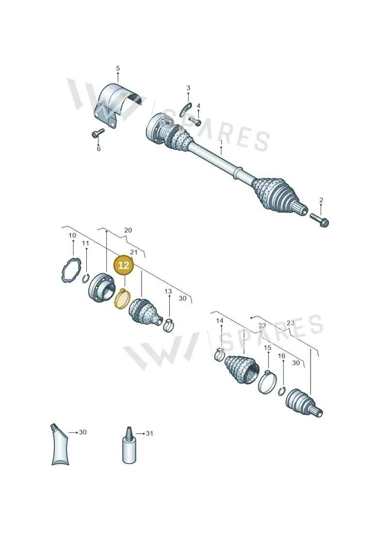N91213305 — Skoda Karoq (2017-2022) diagram 793407200, position 12