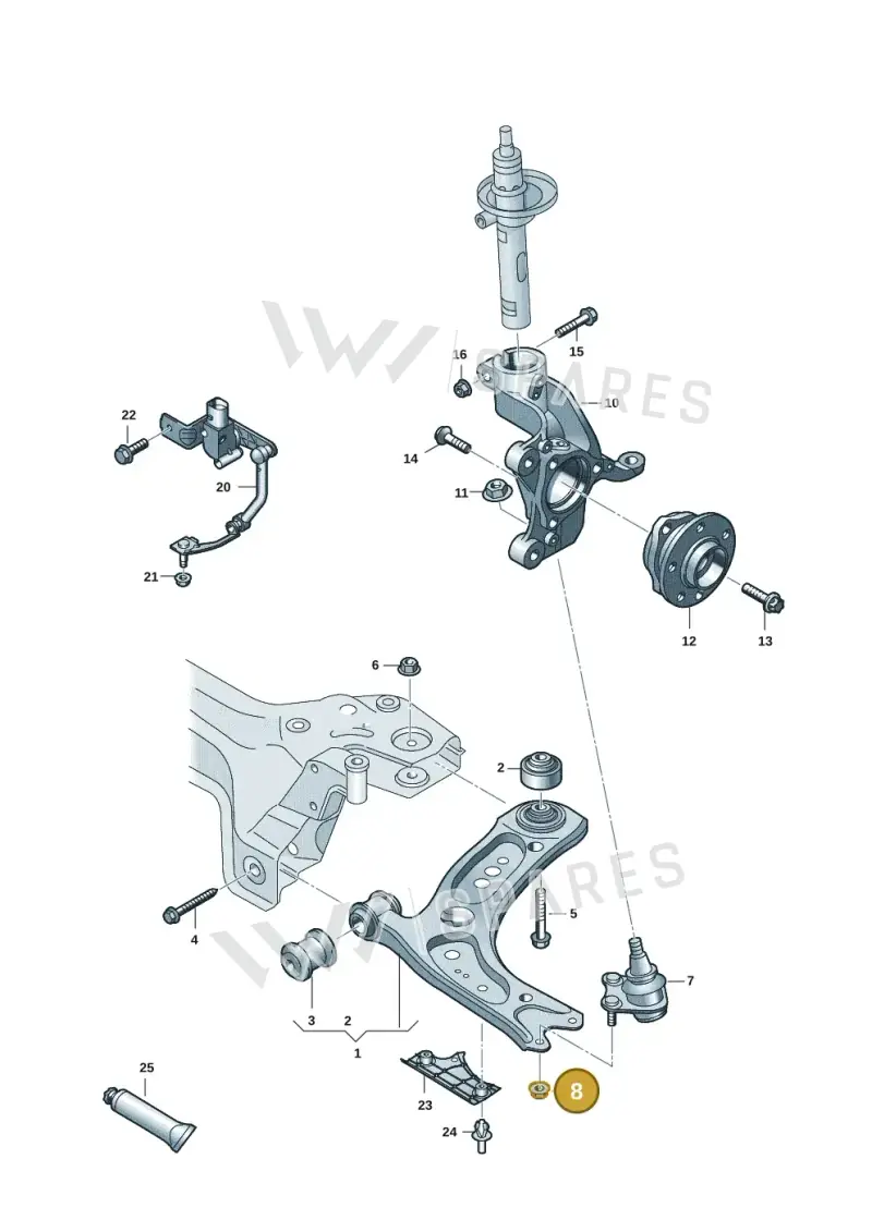 N91233201 — Skoda Kodiaq (2024-) diagram 5h0407000, position 8