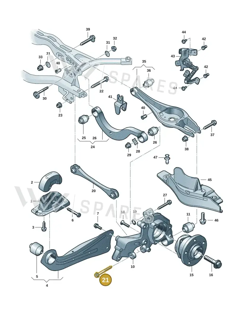 N91253101 — Skoda Kodiaq (2024-) diagram 3j0505100, position 21