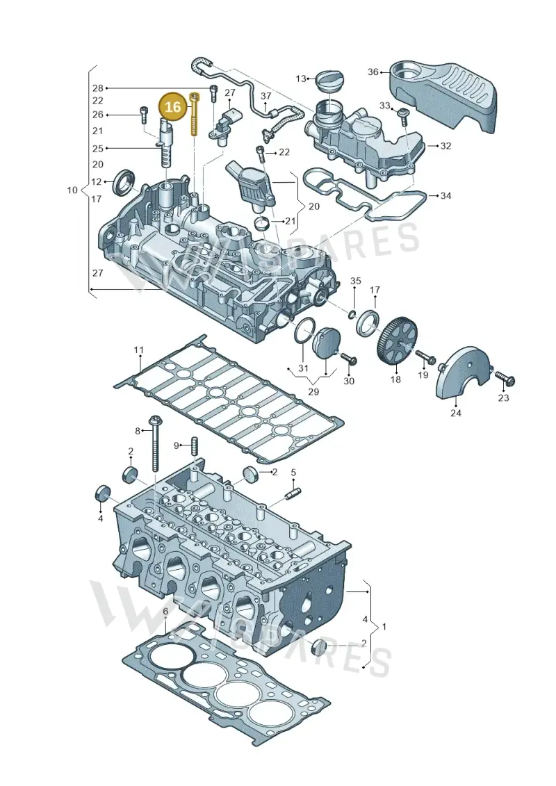 N91254301 — Skoda Superb Combi (2023-) diagram 813103460, position 16
