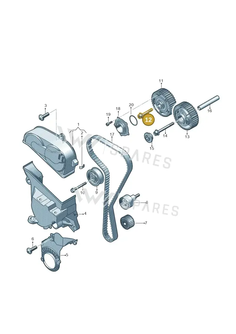 N91264601 — Skoda Octavia (2019-2024) diagram 708109270, position 12