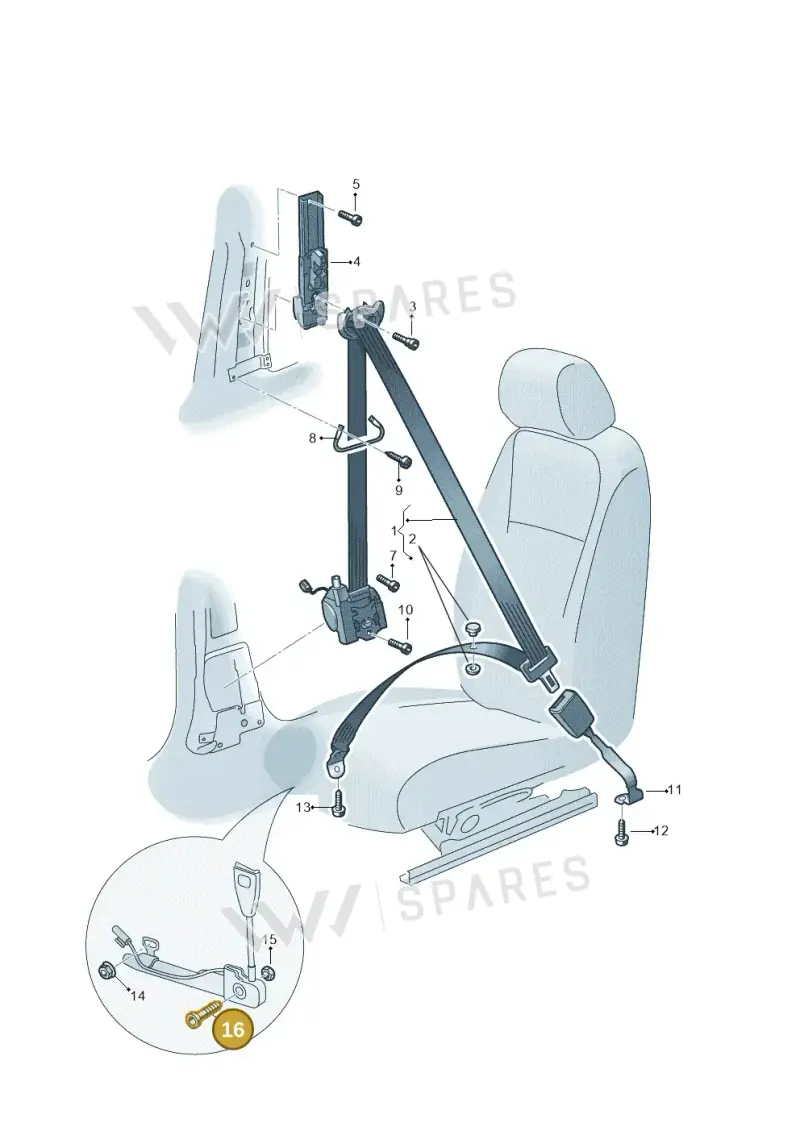 N91266301 — Skoda Octavia (2019-2024) diagram 585857060, position 16
