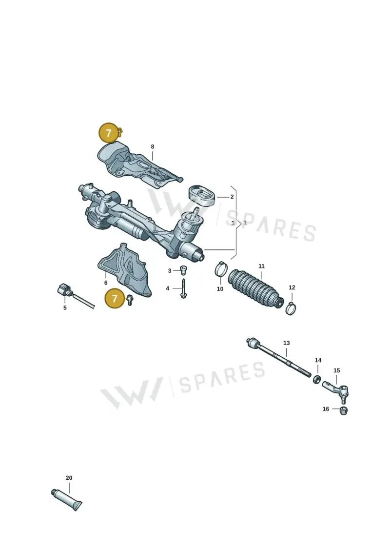 N91301101 — Skoda Kodiaq (2024-) diagram 2gk423050, position 7