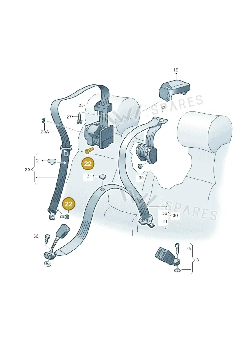N98924402 — Skoda Octavia (2017-2020) diagram 768857700, position 22