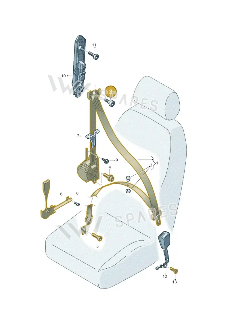 N98925201 — Skoda Citigo (2011-2019) diagram 691857600, position 3