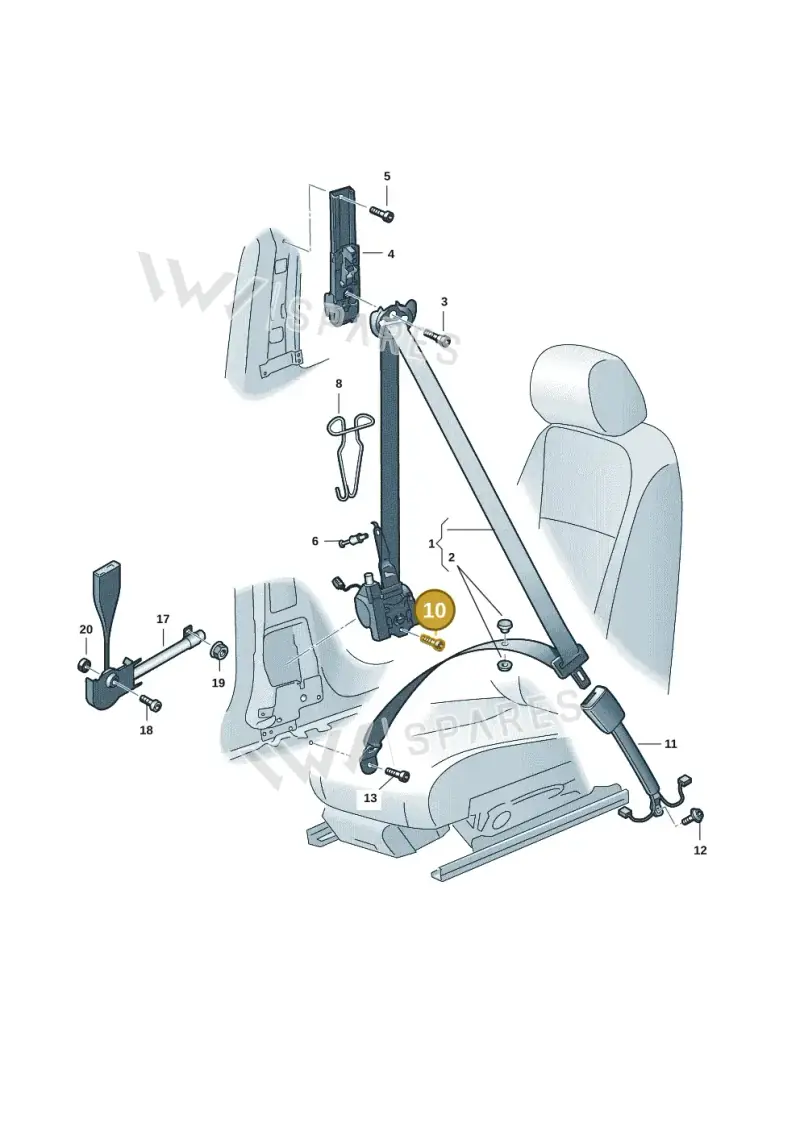 N98926001 — Skoda Kodiaq (2024-) diagram 5h0857600, position 10