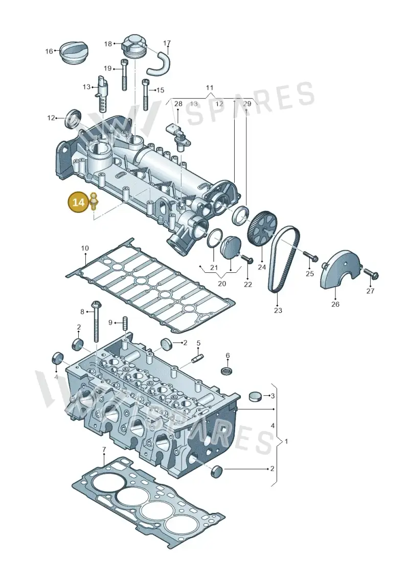 WHT000355 — Skoda Kamiq (2019-) diagram 746103410, position 14