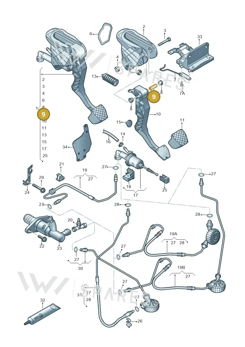 WHT000671 — Skoda Yeti (2013-2017) diagram 409721250, position 9