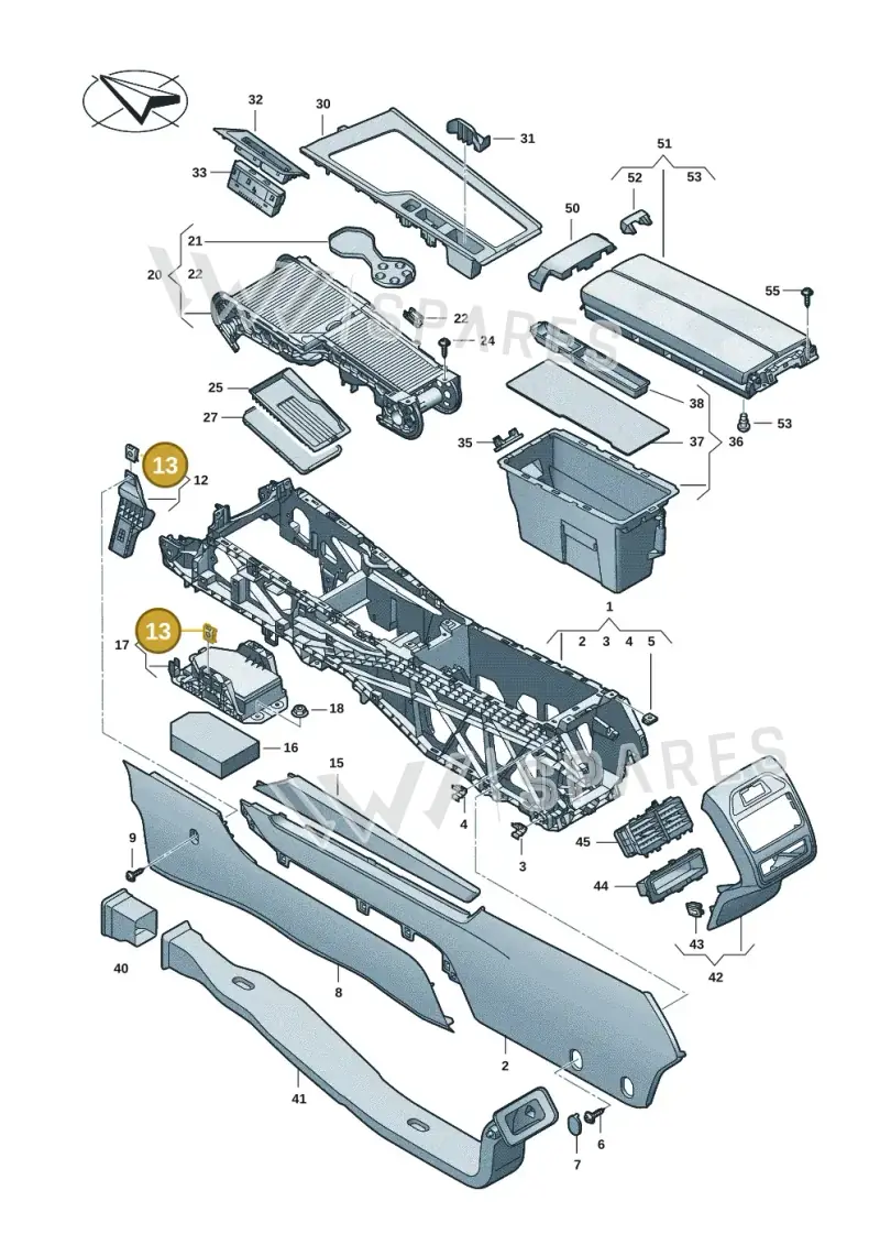 WHT000733 — Skoda Superb Combi (2023-) diagram 3j0863500, position 13