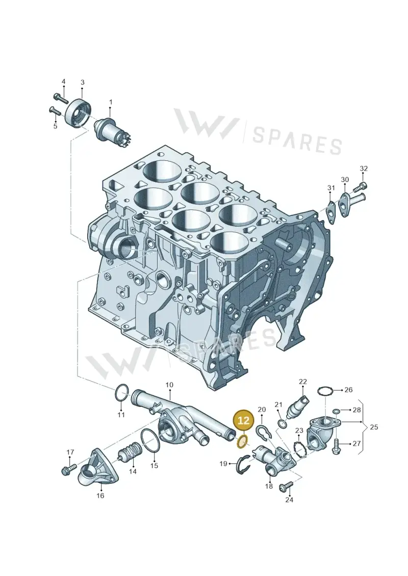 WHT000862 — Skoda Superb (2013-2015) diagram 460121110, position 12