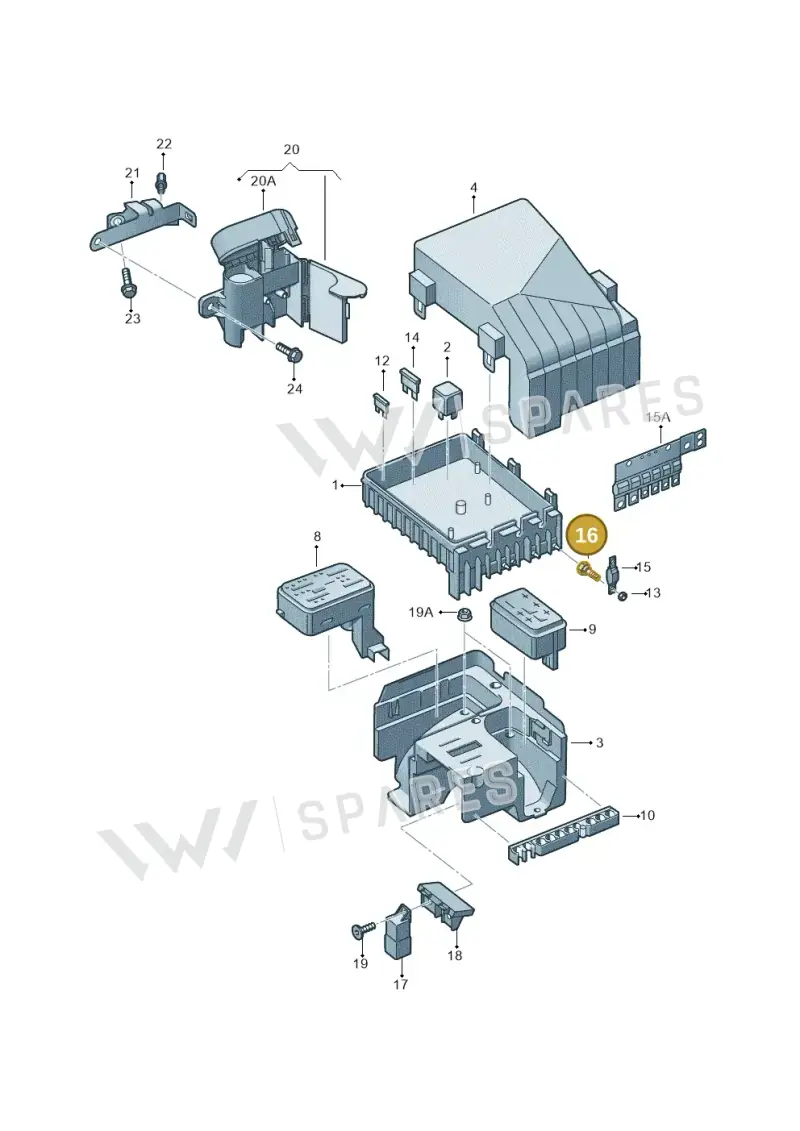 WHT000906 — Skoda Superb (2013-2015) diagram 409937200, position 16