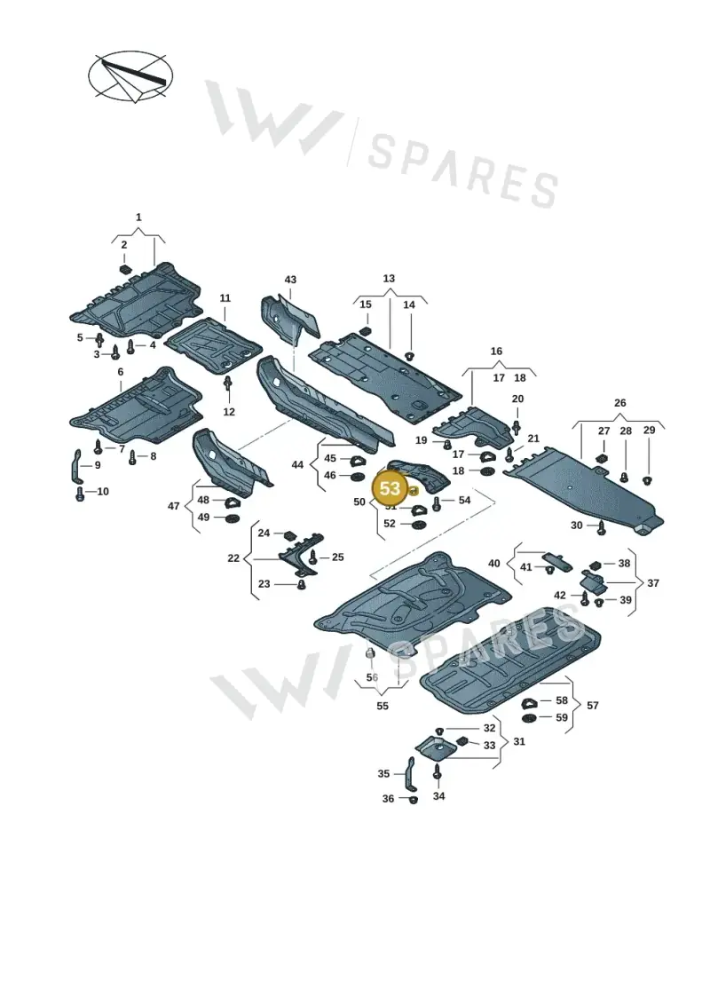 WHT001156 — Skoda Karoq (2017-2022) diagram 834825001, position 53