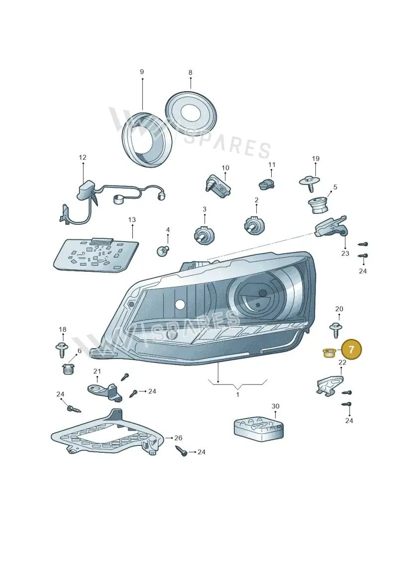WHT001164 — Skoda Fabia (2014-2022) diagram 797941100, position 7