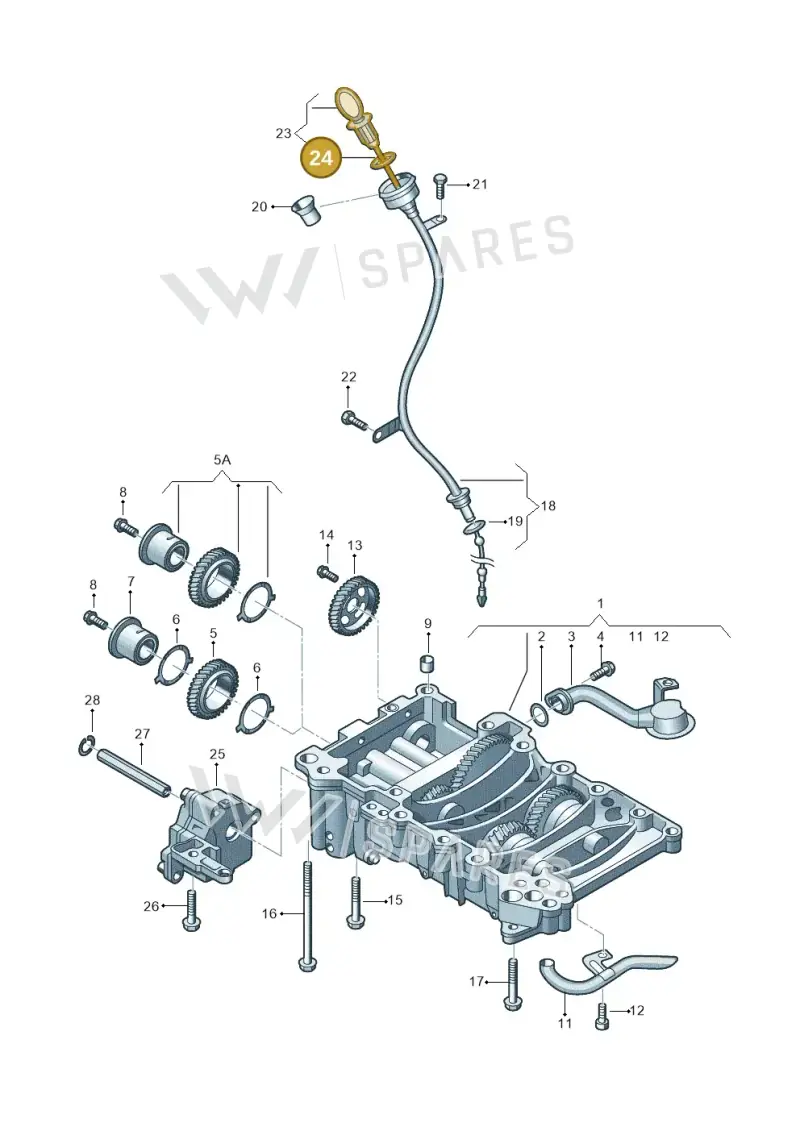 WHT001275 — Skoda Superb comfort (2008-2013) diagram 460115250, position 24