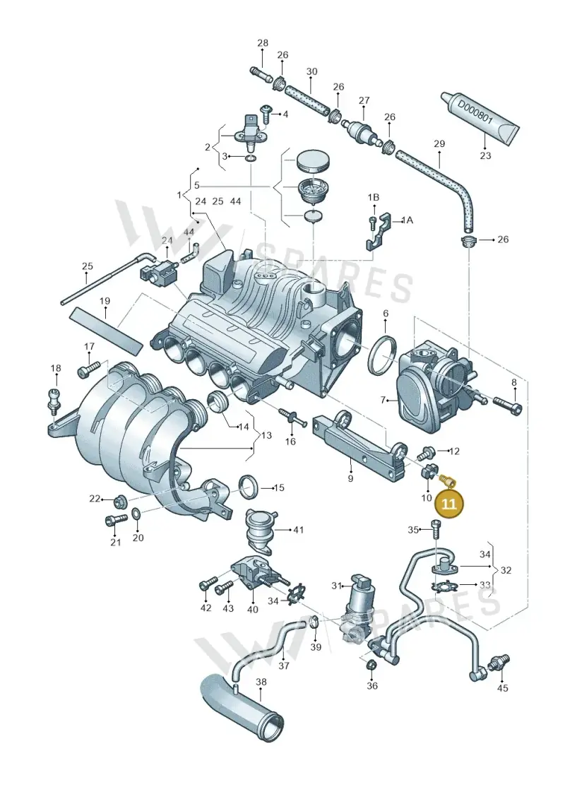 WHT001817 — Skoda OCTAVIA/COMBI/4X4      04> (2004-) diagram 419133150, position 11