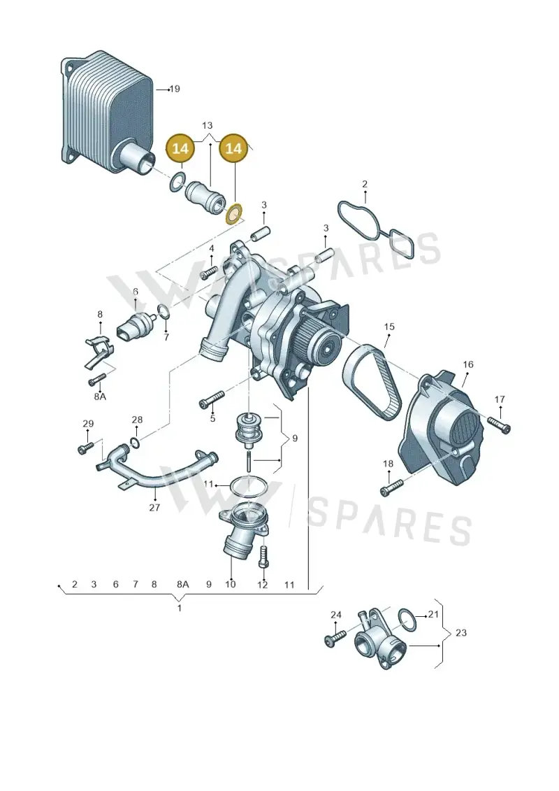 WHT002001 — Skoda Yeti (2013-2017) diagram 737121050, position 14