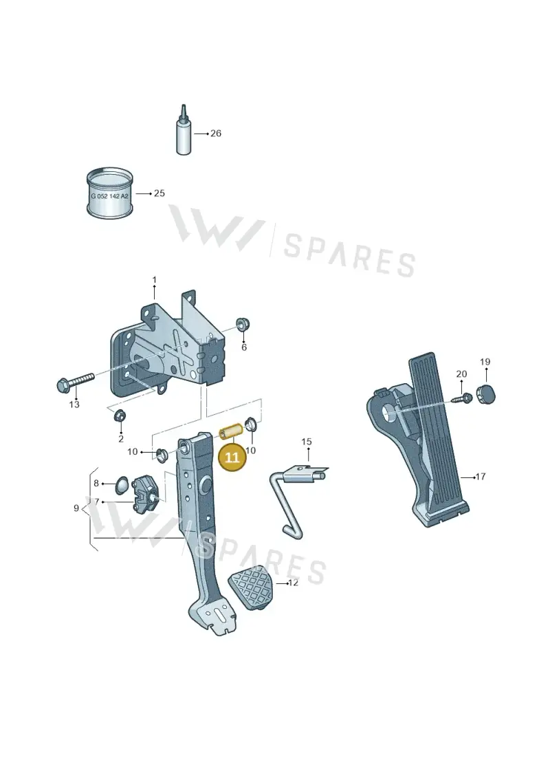 WHT002483 — Skoda Yeti (2013-2017) diagram 632721600, position 11