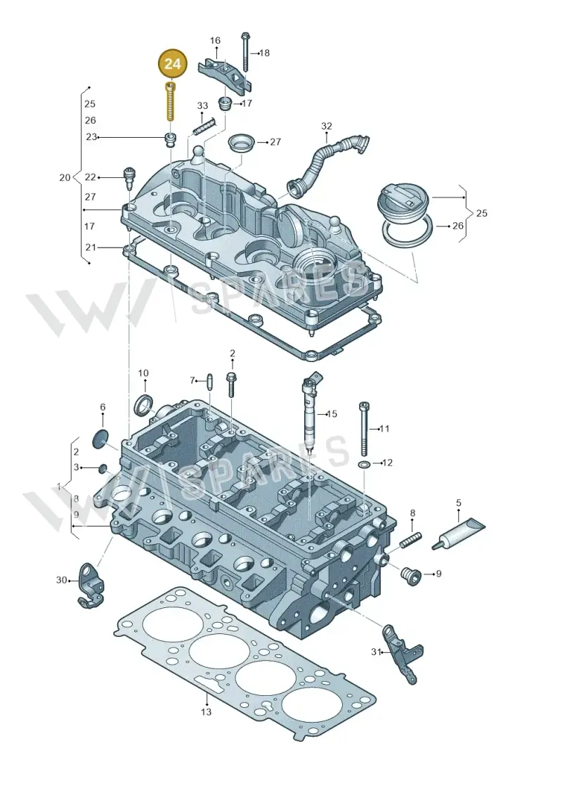 WHT002494 — Skoda Yeti (2013-2017) diagram 649103550, position 24