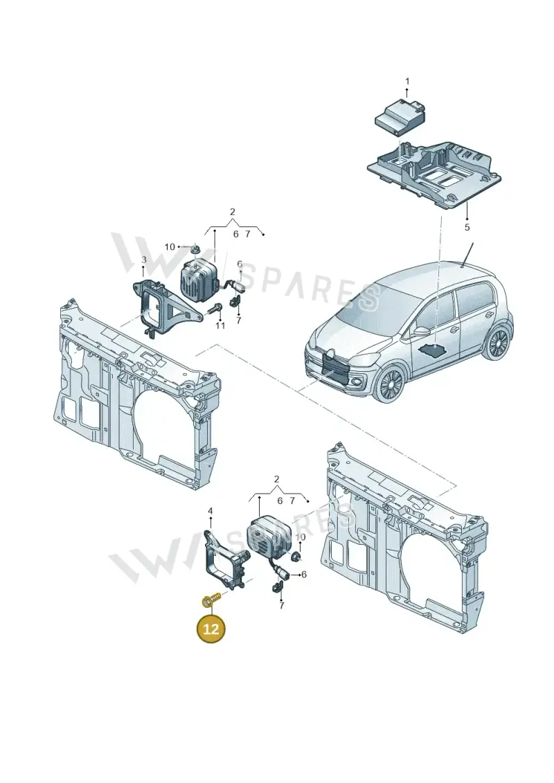 WHT002535 — Skoda Citigo (2019-2021) diagram 899035800, position 12