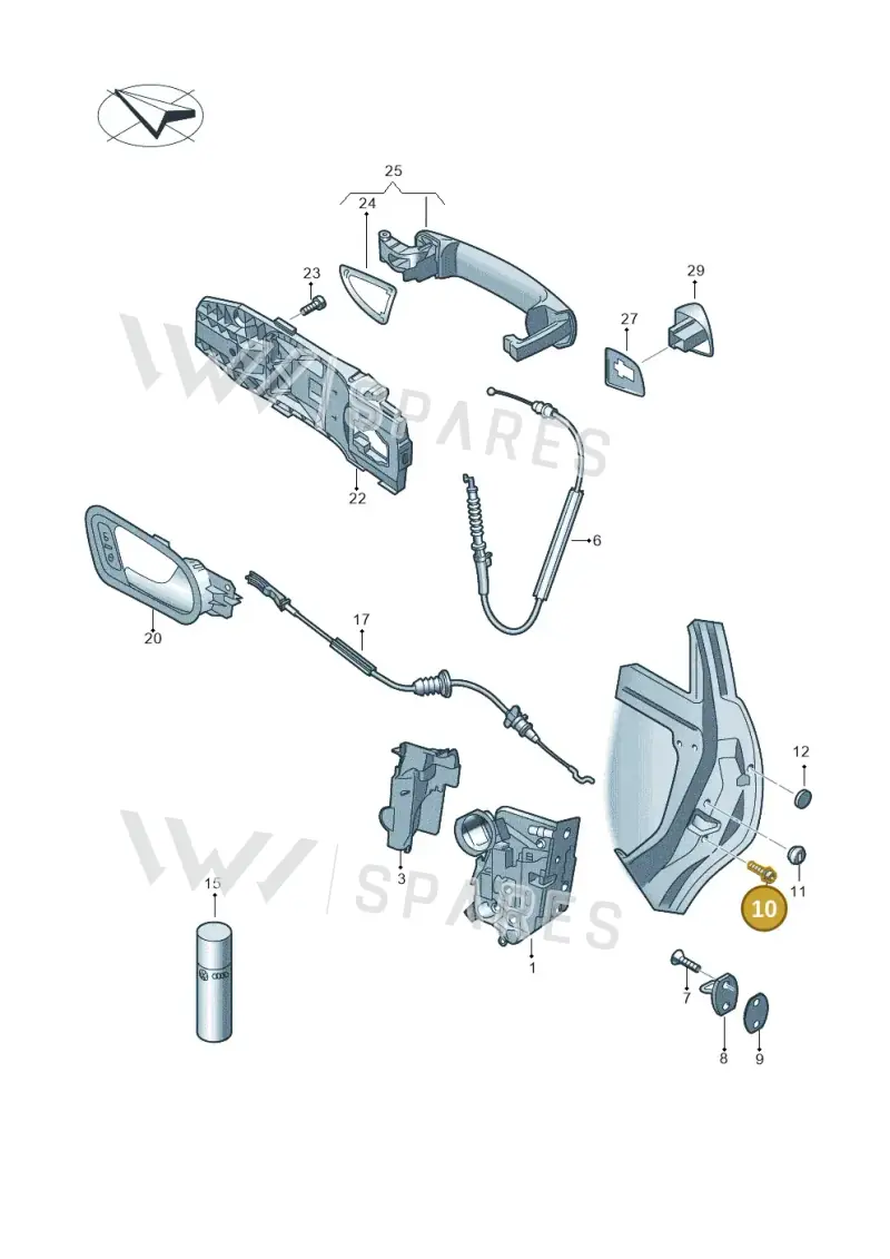 WHT002541 — Skoda Fabia (2014-2022) diagram 672839000, position 10